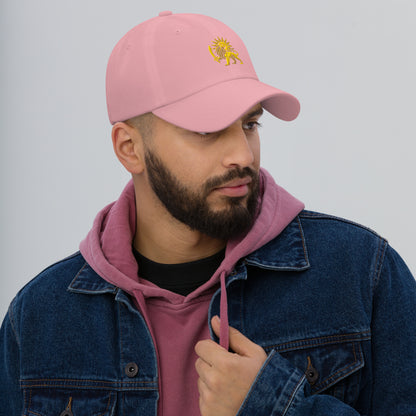 Pink – Imperial Lion & Sun Cap – right front view