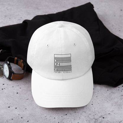 White – PEssence Black Cap – front view