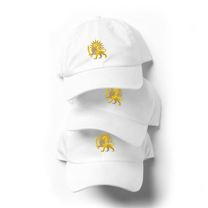 White – Imperial Lion & Sun Cap – front view