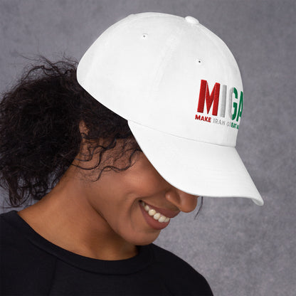 White – MIGA Imperial Cap – right side view